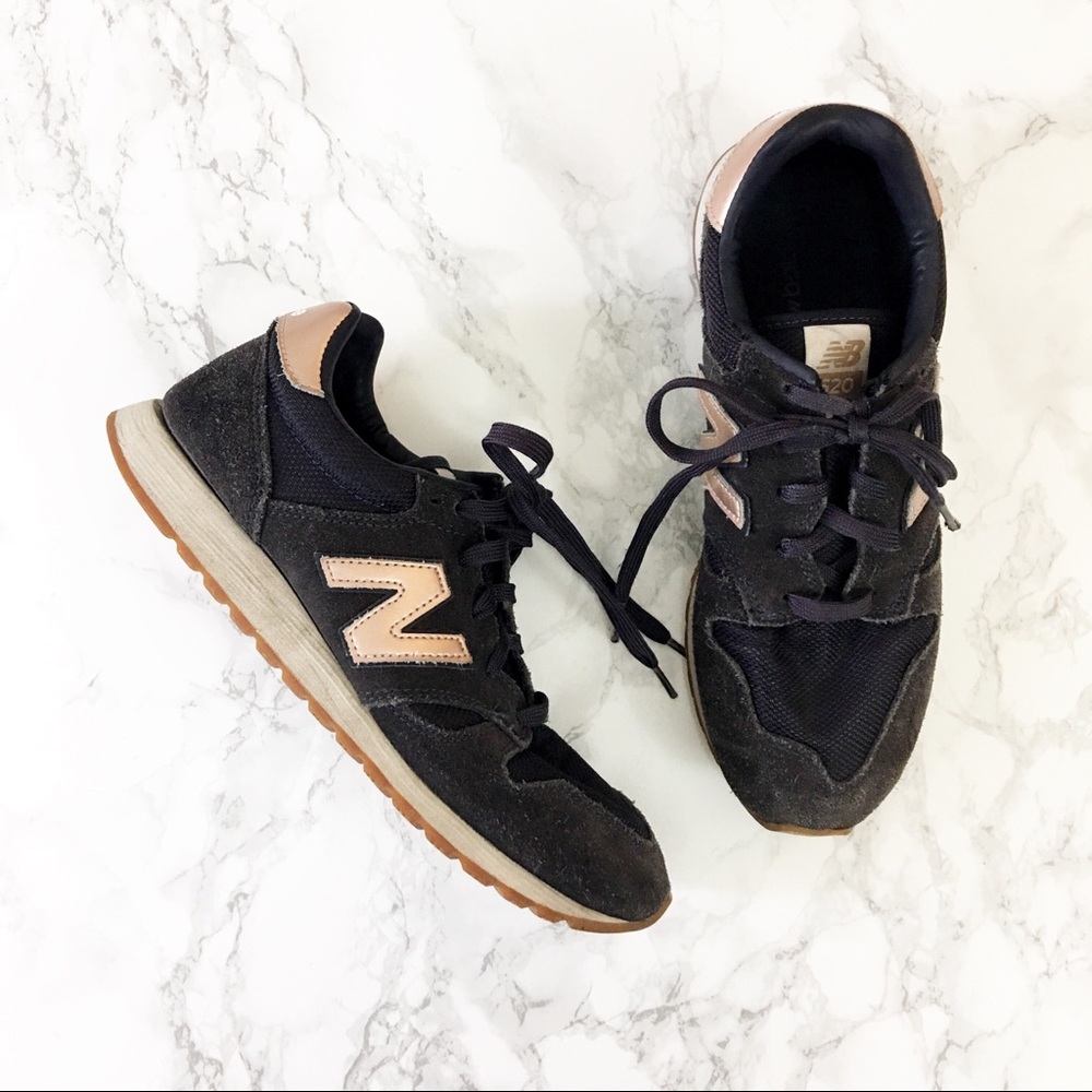 New Balance 520 Running Shoes Suede Rose Gold 8.5